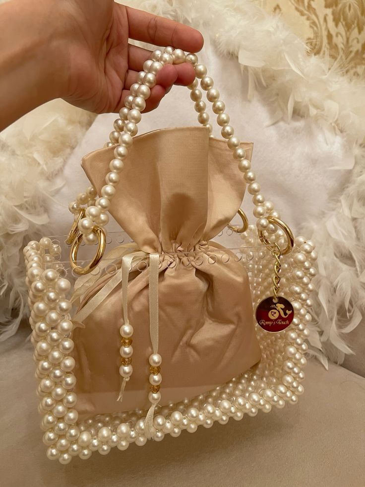 Customizable Hand-Made Pearl Bag
